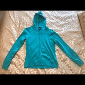 Gap aqua zip sweatshirt